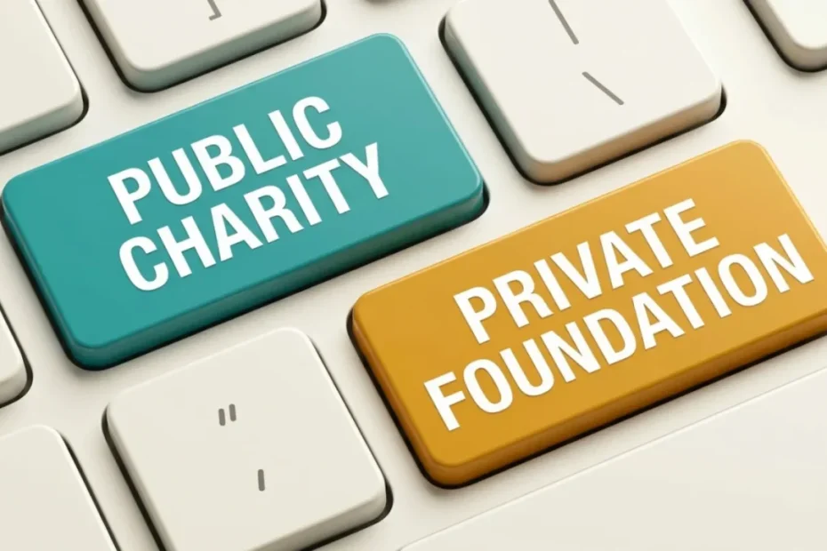 public charity vs private foundation key differences - a guide by Guardians hands