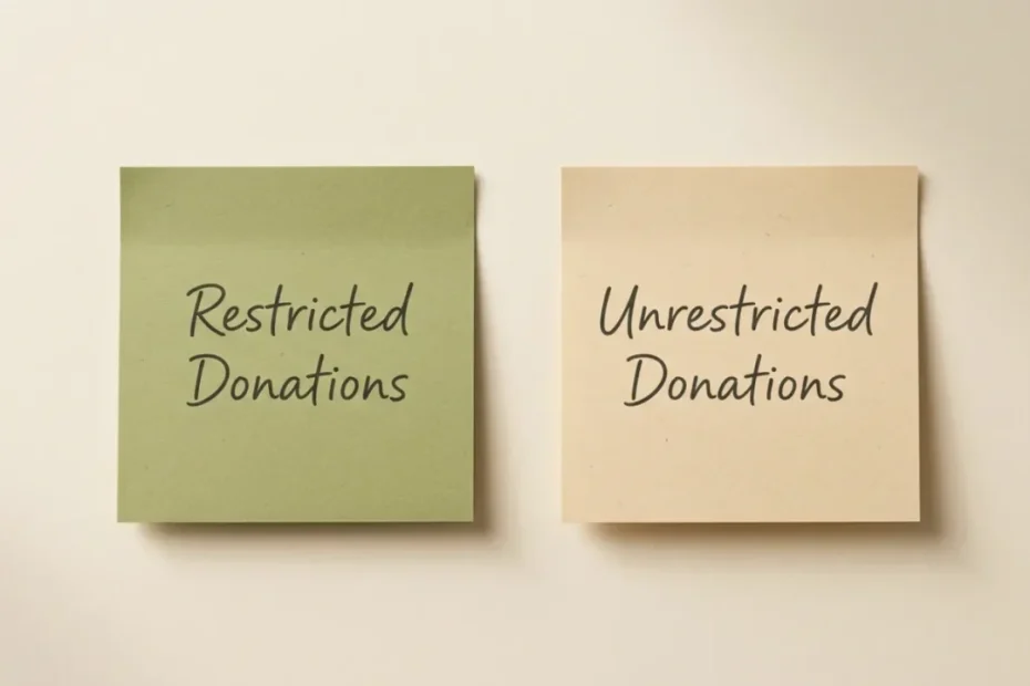 restricted vs unrestricted donations - A guide by Guardians Hands